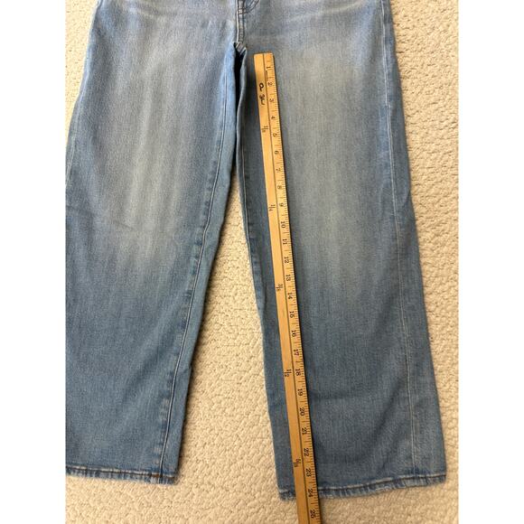 Madewell Womens Slim Wide Leg Crop Denim Jeans Size 27 - Picture 5 of 7